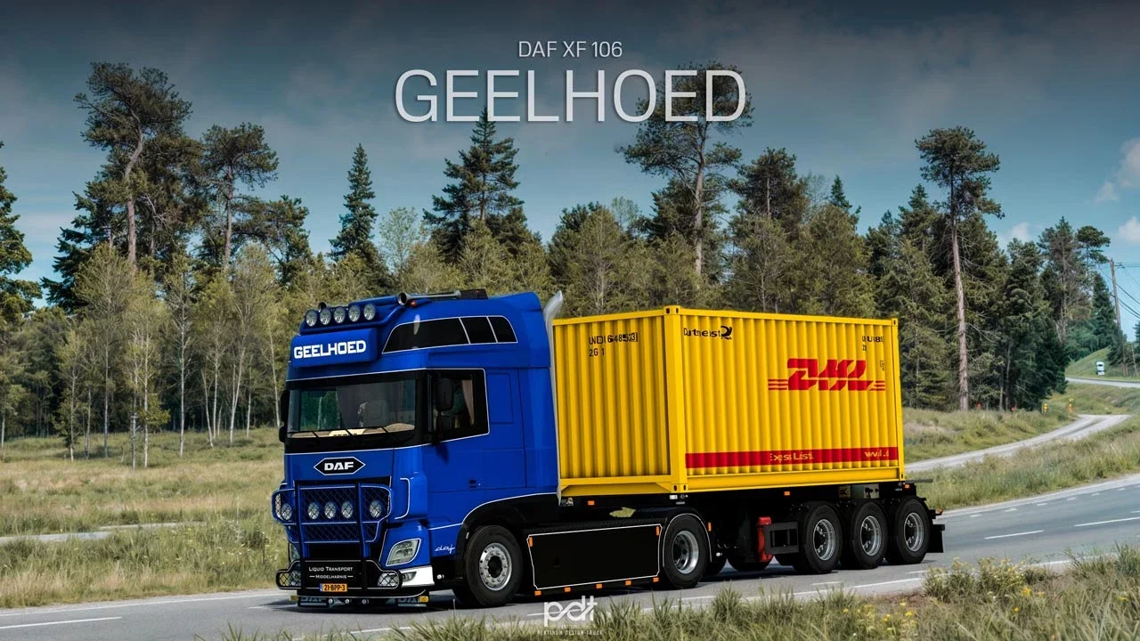 Daf XF106 480 Gebroeders Geelhoed + Trailer v7.0 4
