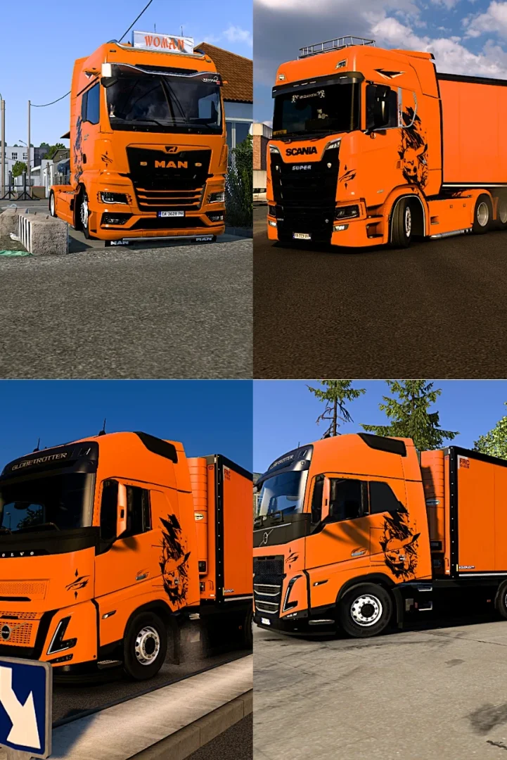 Pikachu (Aero X Fh5 cab, Scania S, MAN TGX2020) v1.0 2