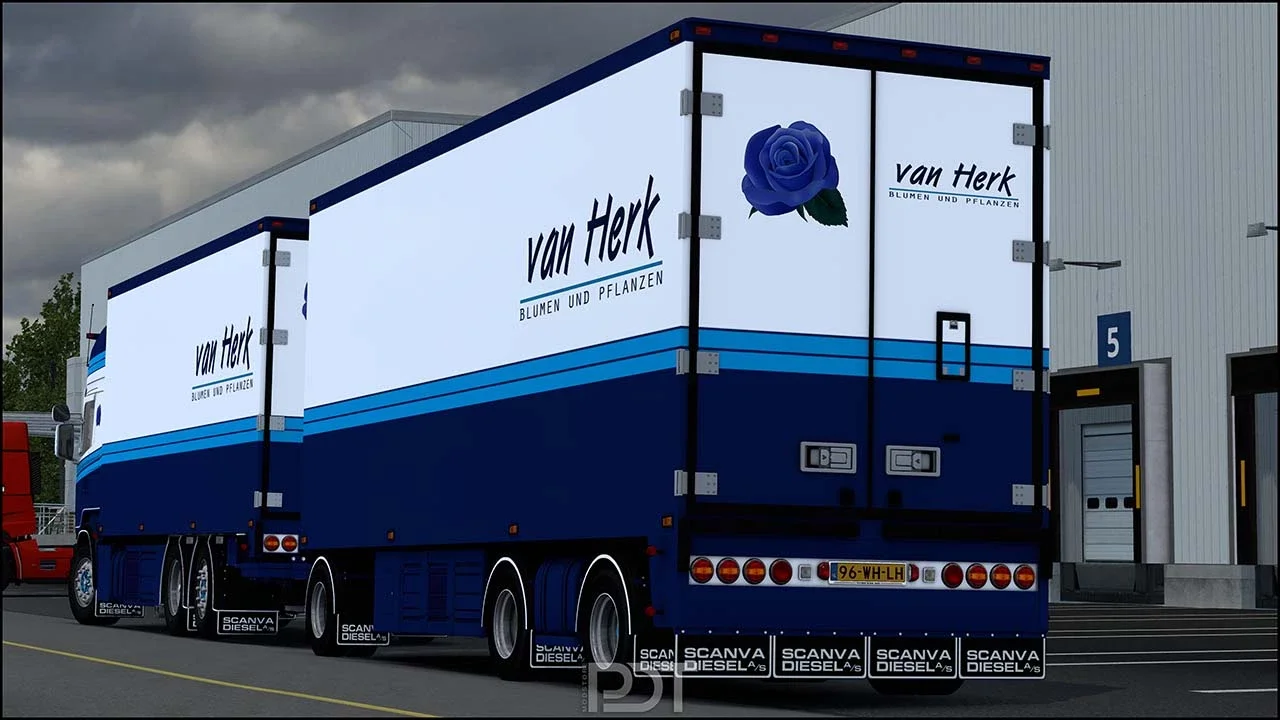 Scania R450 + trailer van Herk v16.0 2