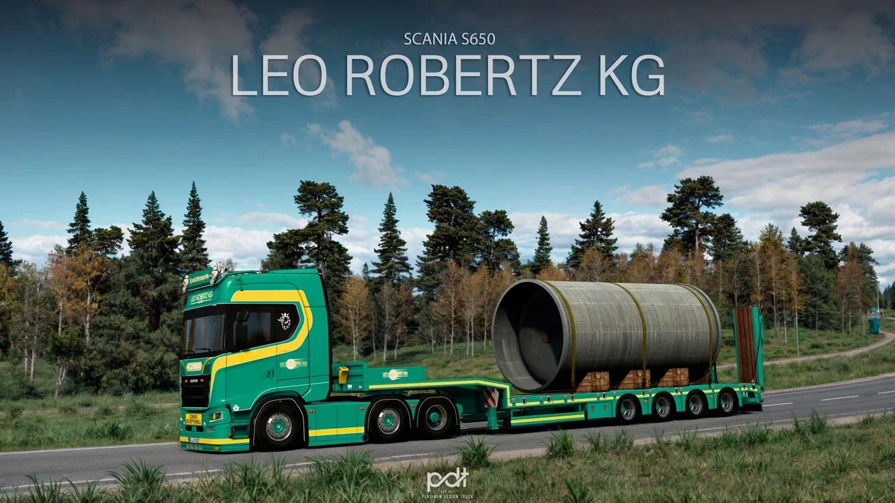Scania S650 Leo Robertz KG + Kassbohrer Trailer v1.0 3