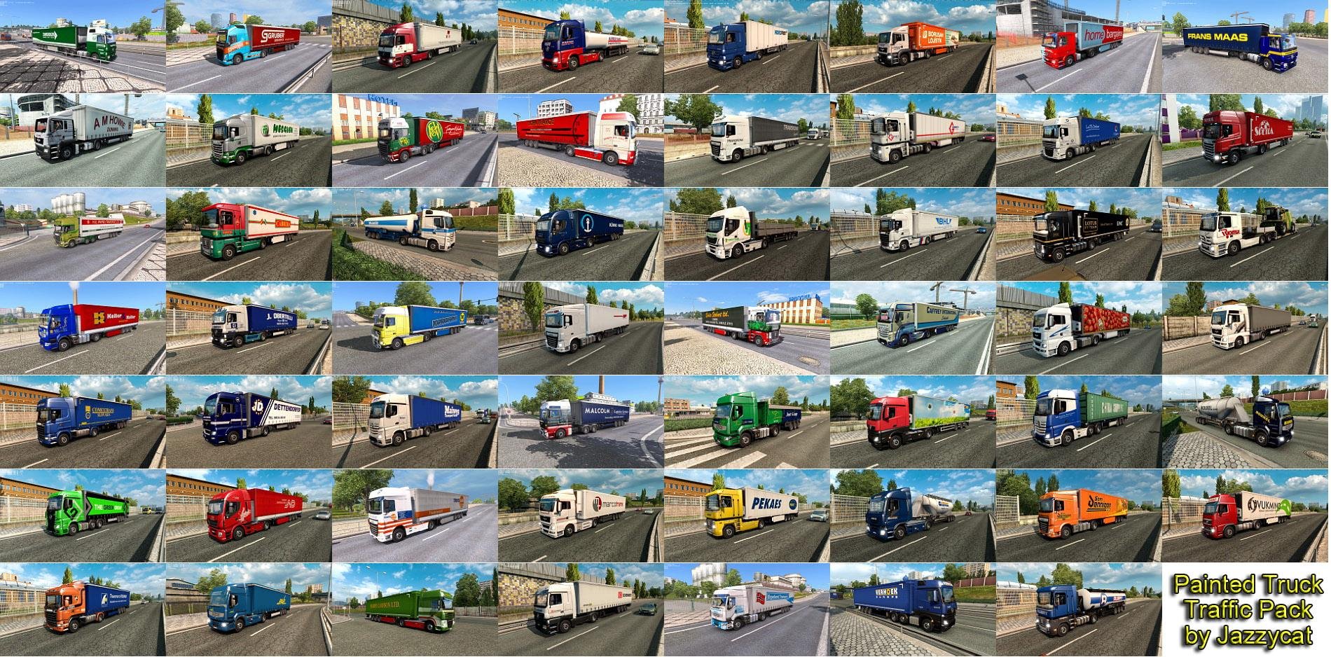 PAINTED TRUCK TRAFFIC PACK BY JAZZYCAT V 18.7.8 4