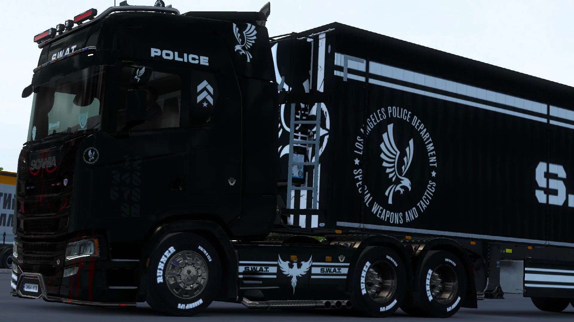 SCANIA LAPD S.W.A.T. SKIN v1.0