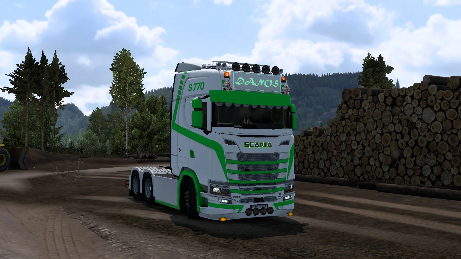 Green Forest skin for Next Gen Scania S, R v1.0 2