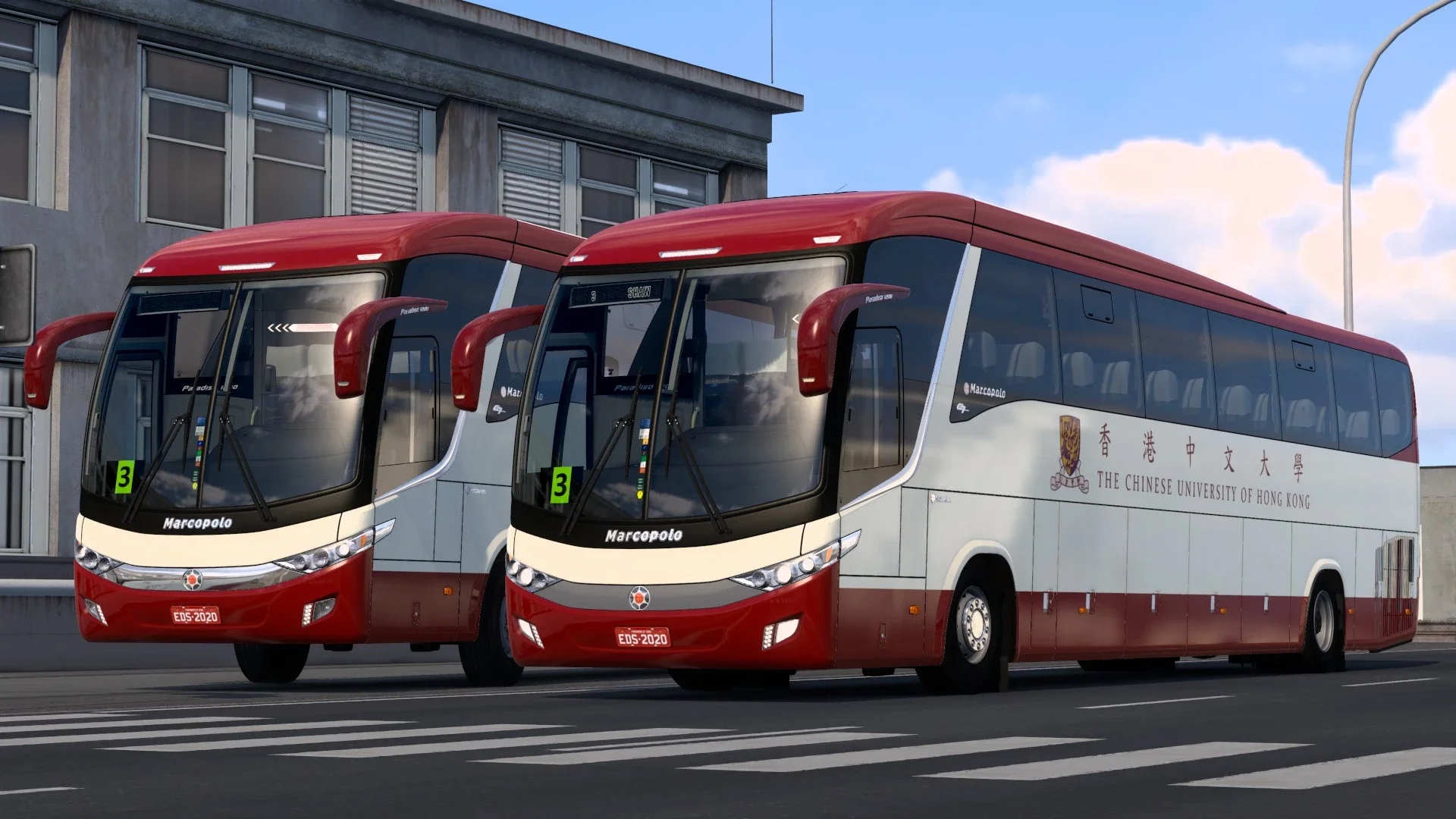 Scania Marcopolo CUHK School Bus Skin v1.0 2